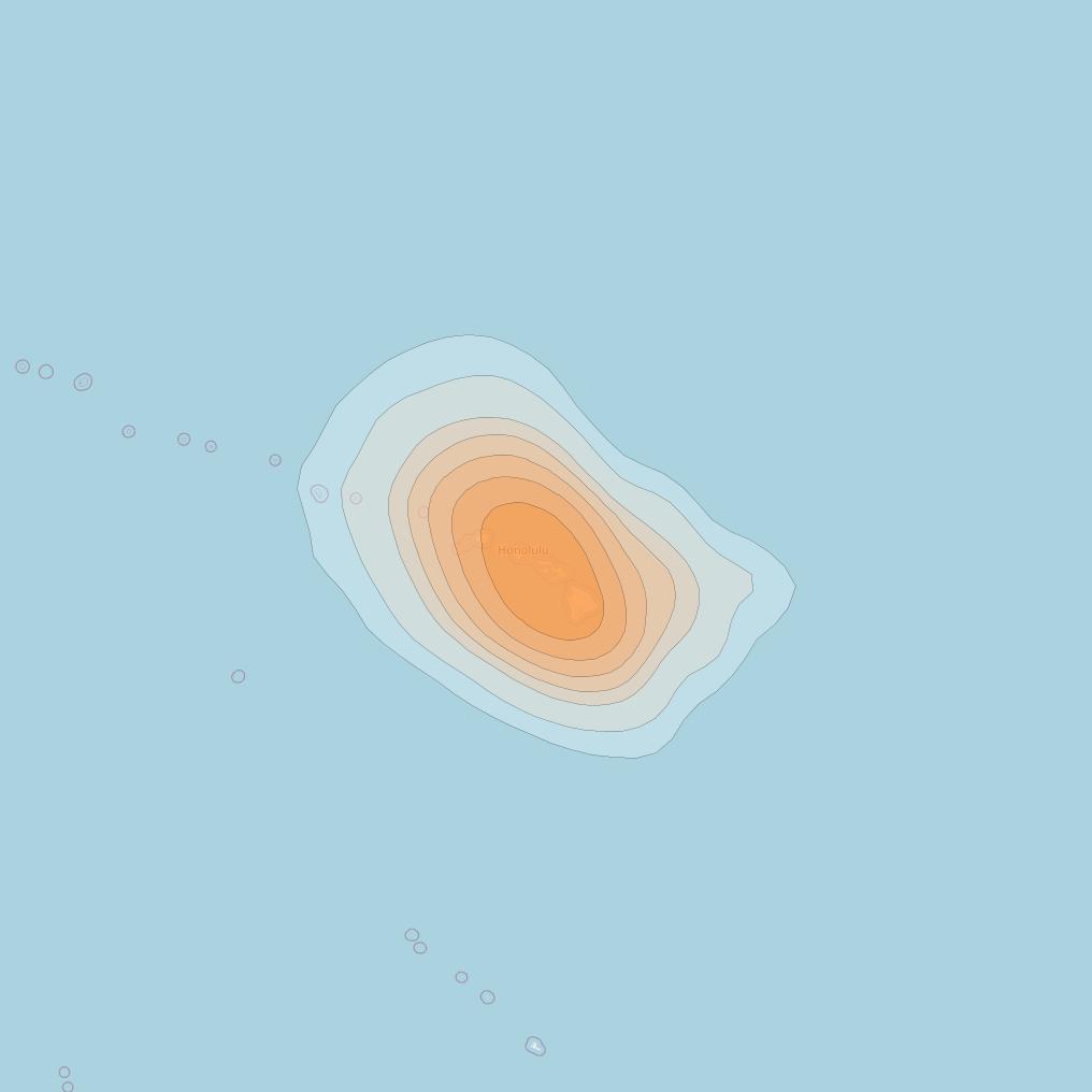 ViaSat 1 at 115° W downlink Ka-band Spot U61DL beam coverage map