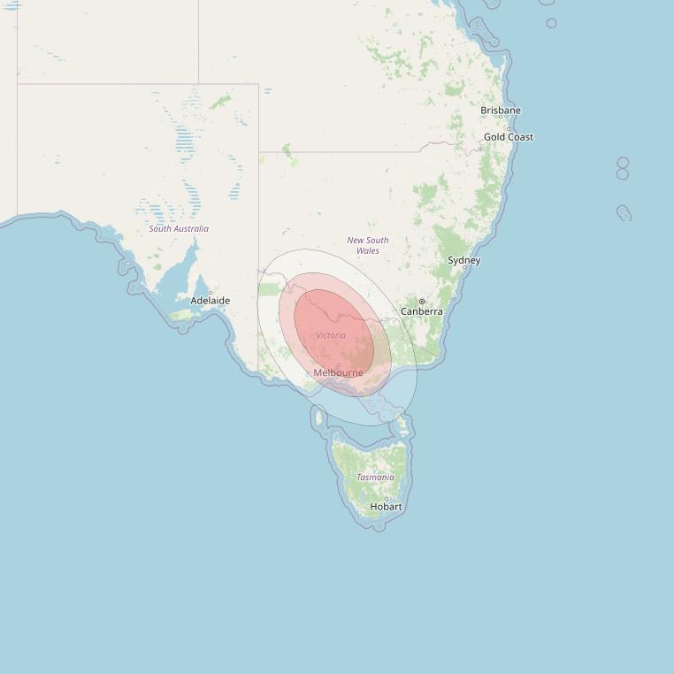 Thaicom 4 at 119° E downlink Ku-band Spot 508 beam coverage map