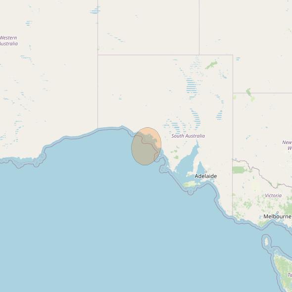 NBN-Co 1A at 140° E downlink Ka-band 30 narrow spot beam coverage map