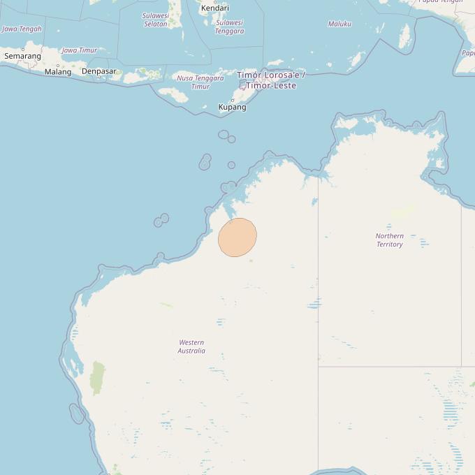 NBN-Co 1A at 140° E downlink Ka-band 59 narrow spot beam coverage map