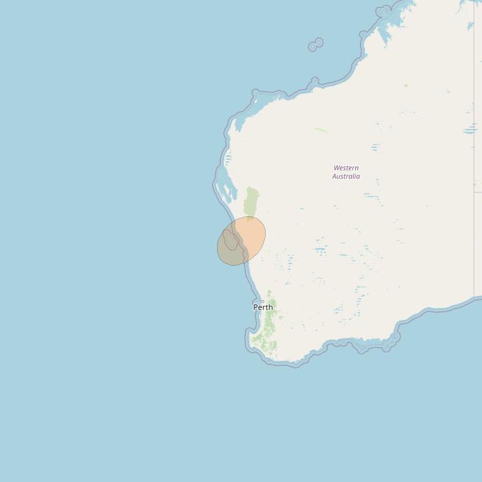 NBN-Co 1A at 140° E downlink Ka-band 61 narrow spot beam coverage map