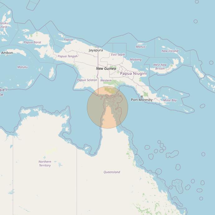 NBN-Co 1A at 140° E downlink Ka-band 79 wide spot beam coverage map