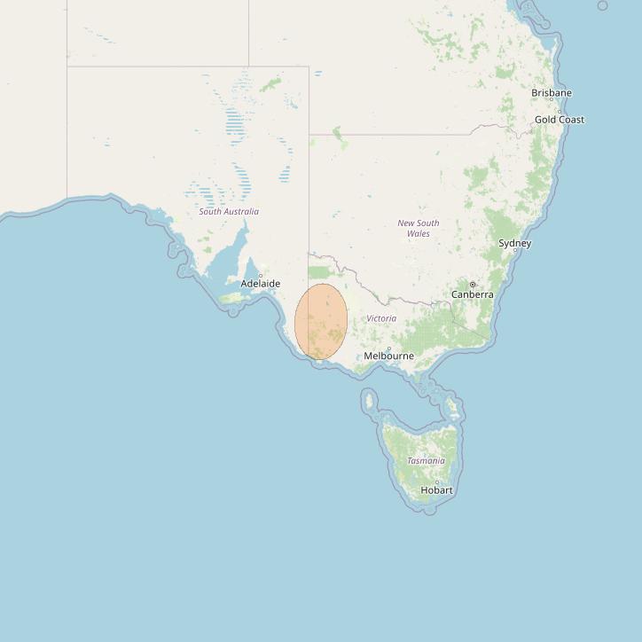 NBN-Co 1B at 145° E downlink Ka-band N045 Spot beam coverage map