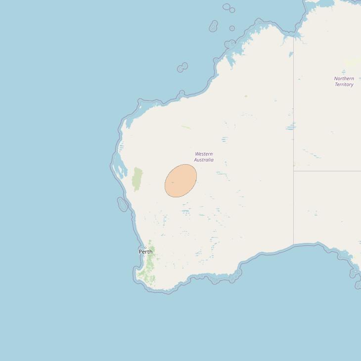 NBN-Co 1B at 145° E downlink Ka-band N060 Spot beam coverage map