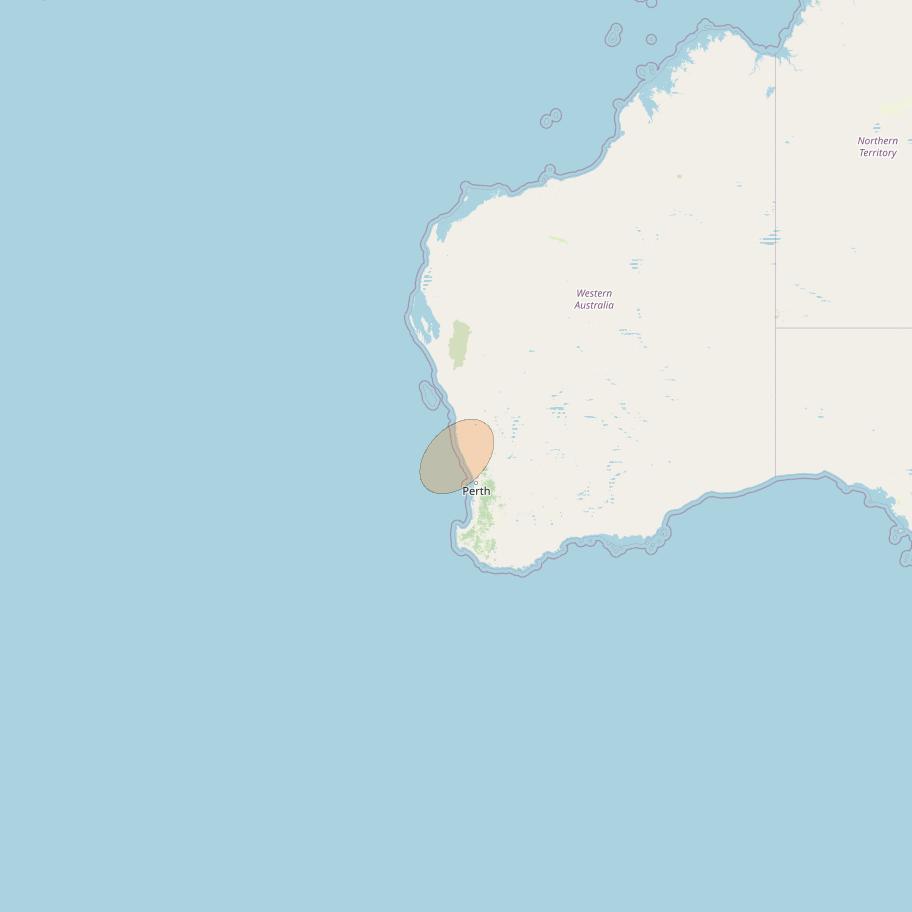 NBN-Co 1B at 145° E downlink Ka-band N063 Spot beam coverage map