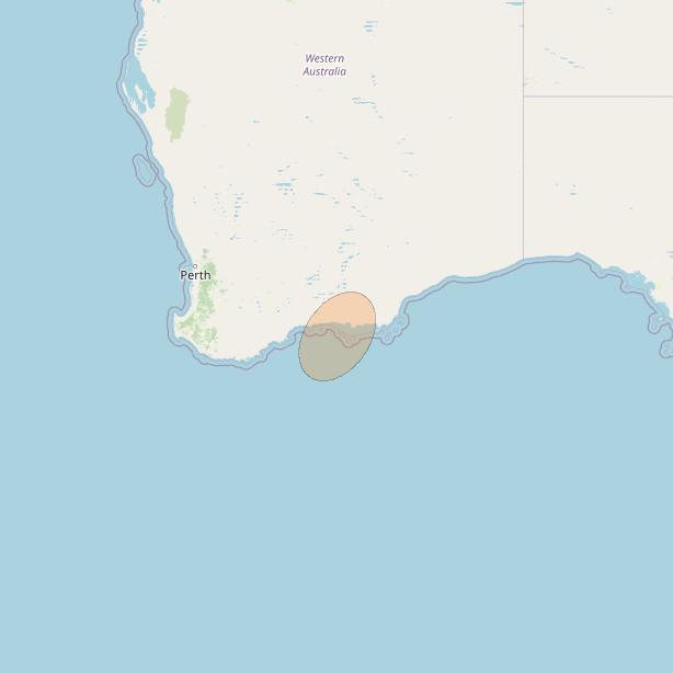 NBN-Co 1B at 145° E downlink Ka-band N070 Spot beam coverage map