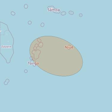 JCSat 1C at 150° E downlink Ka-band S42 (Niue/LHCP/B) User Spot beam coverage map