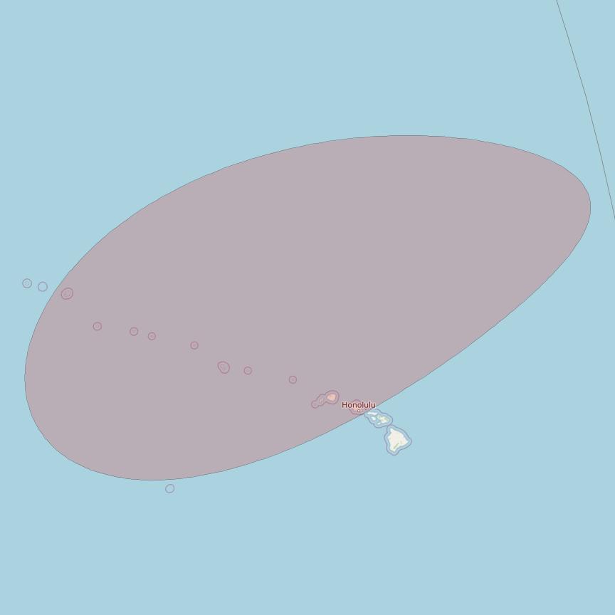 JCSat 1C at 150° E downlink Ku-band User Spot37 beam coverage map