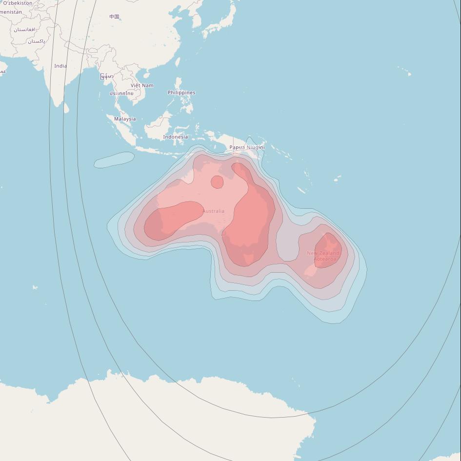 SatBeams - Satellite Details - Optus C1 (Defence C1)