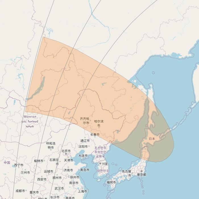 Inmarsat GX3 at 180° E downlink Ka-band S19DL Spot beam coverage map