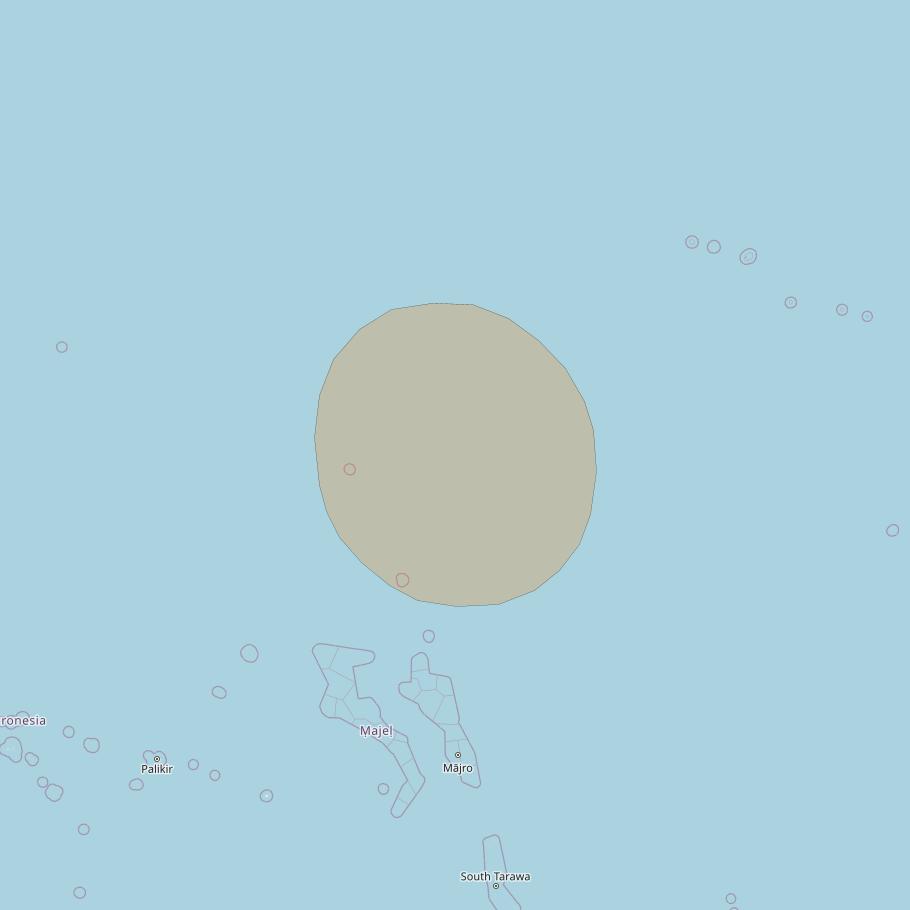 Inmarsat GX3 at 180° E downlink Ka-band S35DL Spot beam coverage map