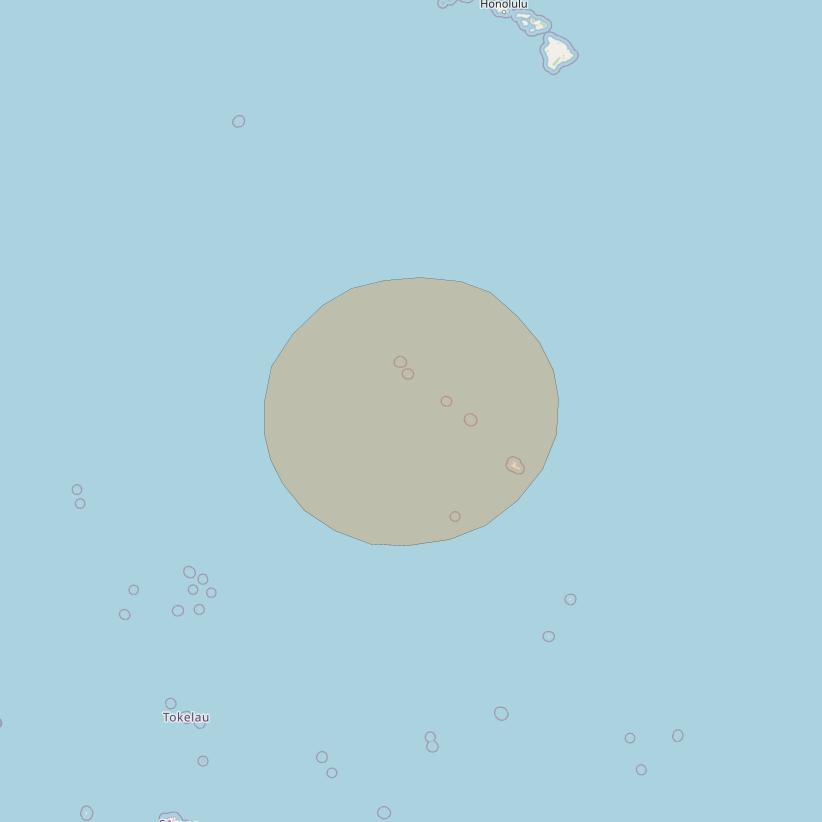 Inmarsat GX3 at 180° E downlink Ka-band S63DL Spot beam coverage map