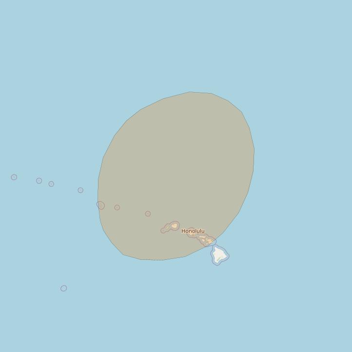 Inmarsat GX3 at 180° E downlink Ka-band S65DL Spot beam coverage map