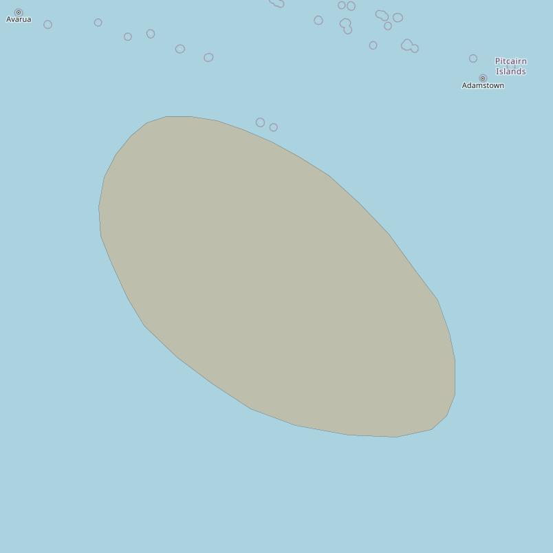 Inmarsat GX3 at 180° E downlink Ka-band S68DL Spot beam coverage map