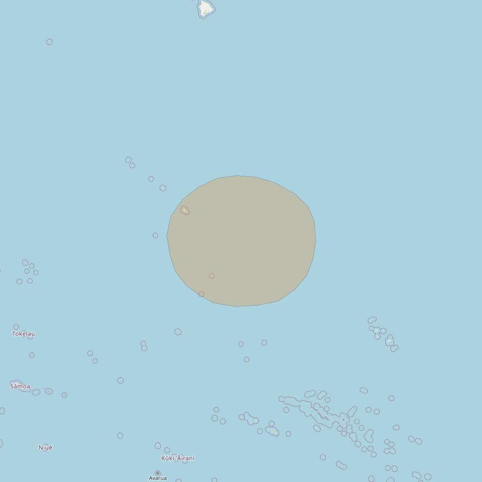 Inmarsat GX3 at 180° E downlink Ka-band S71DL Spot beam coverage map