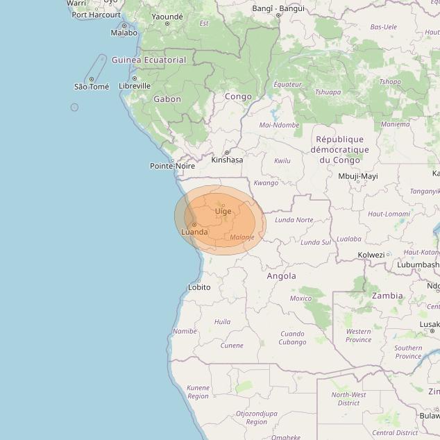 Al Yah 3 at 20° W downlink Ka-band Spot 20 User beam coverage map