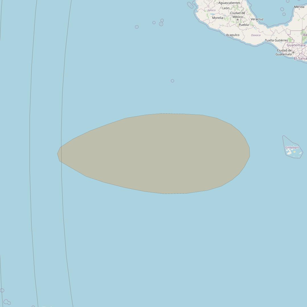 Inmarsat GX2 at 55° W downlink Ka-band S2DL Spot beam coverage map