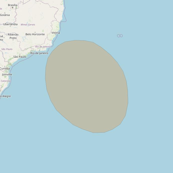 Inmarsat GX2 at 55° W downlink Ka-band S60DL Spot beam coverage map