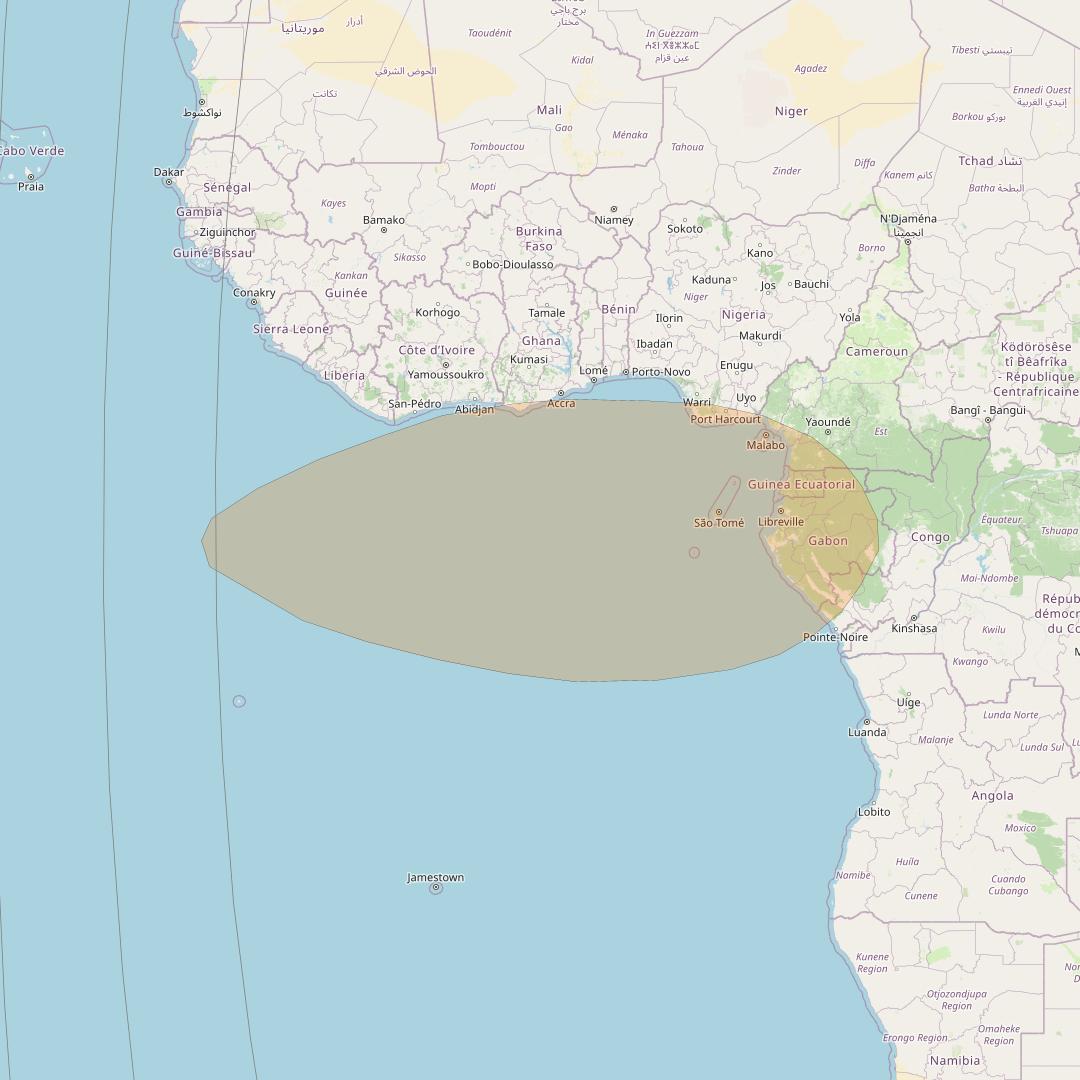 Inmarsat GX4 at 56° E downlink Ka-band S2DL Spot beam coverage map