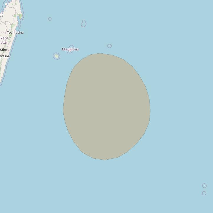 Inmarsat GX1 at 63° E downlink Ka-band S41DL Spot beam coverage map