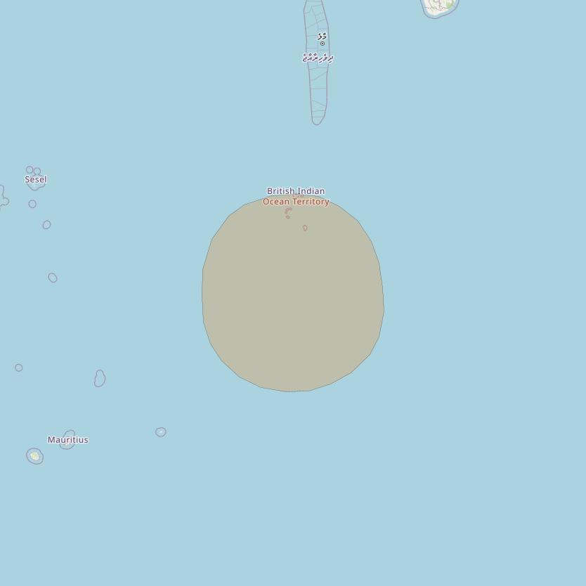 Inmarsat GX1 at 63° E downlink Ka-band S52DL Spot beam coverage map