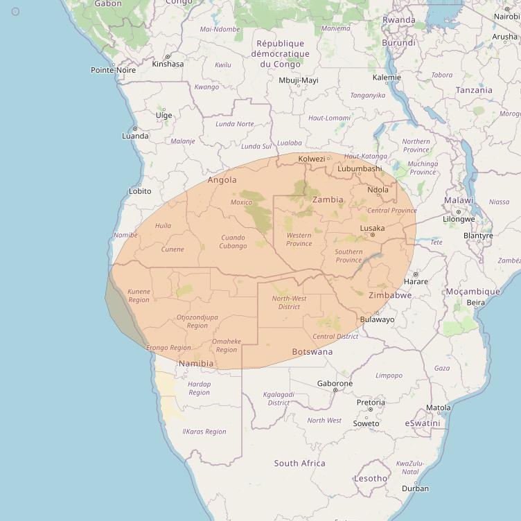 Inmarsat GX1 at 63° E downlink Ka-band S6DL Spot beam coverage map