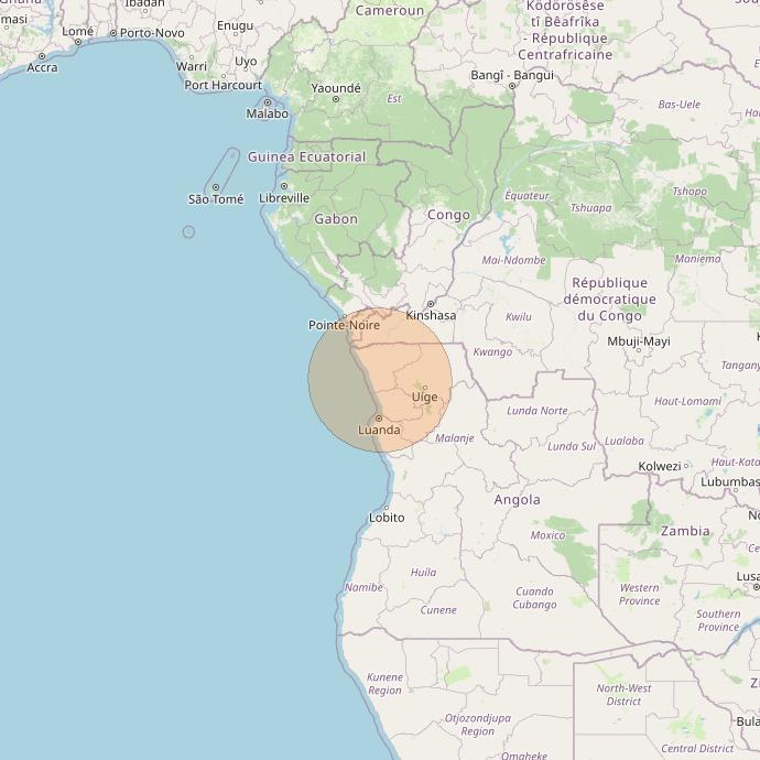 Eutelsat Konnect at 7° E downlink Ka-band AF36 User Spot beam coverage map