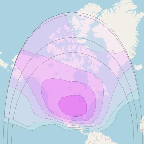 Galaxy 3C at 95° W downlink C-band North America Beam coverage map