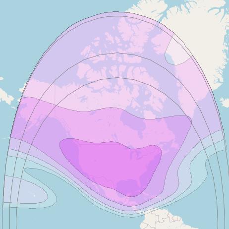 Galaxy 19 at 97° W downlink C-band North America Beam coverage map