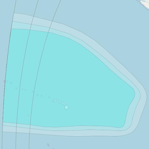 Inmarsat-4F3 at 98° W downlink L-band R019 Regional Spot beam coverage map