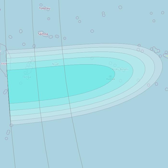 Inmarsat-4F3 at 98° W downlink L-band S001 User Spot beam coverage map