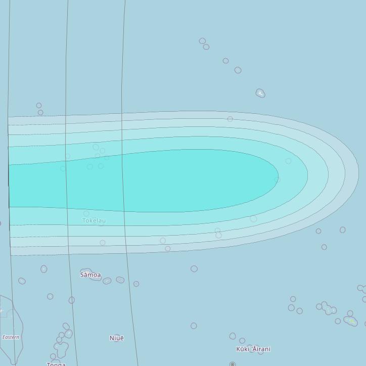 Inmarsat-4F3 at 98° W downlink L-band S003 User Spot beam coverage map