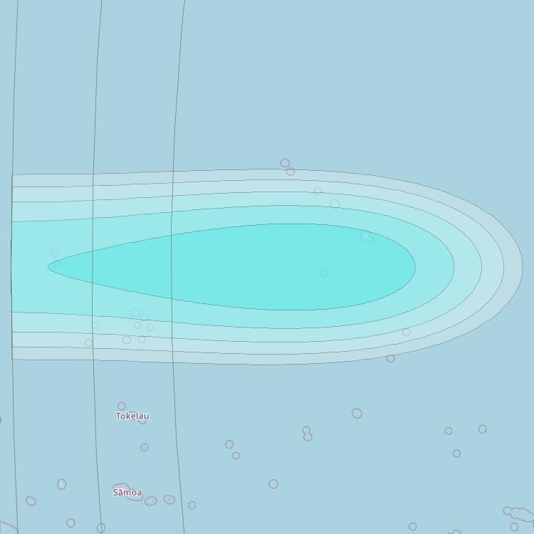 Inmarsat-4F3 at 98° W downlink L-band S004 User Spot beam coverage map