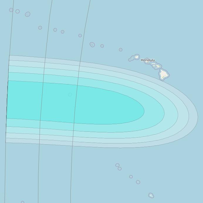 Inmarsat-4F3 at 98° W downlink L-band S006 User Spot beam coverage map