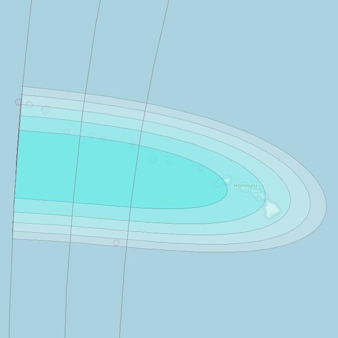 Inmarsat-4F3 at 98° W downlink L-band S007 User Spot beam coverage map