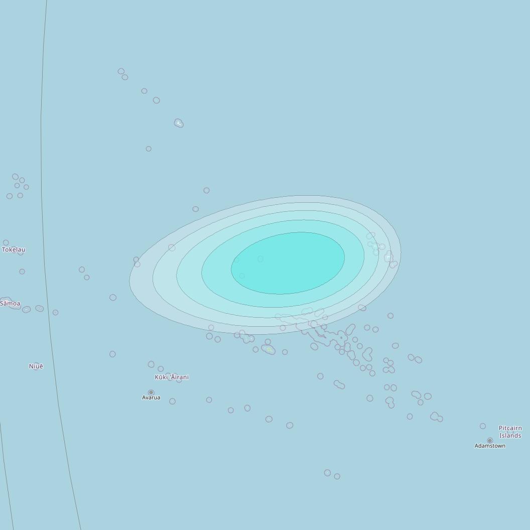 Inmarsat-4F3 at 98° W downlink L-band S011 User Spot beam coverage map