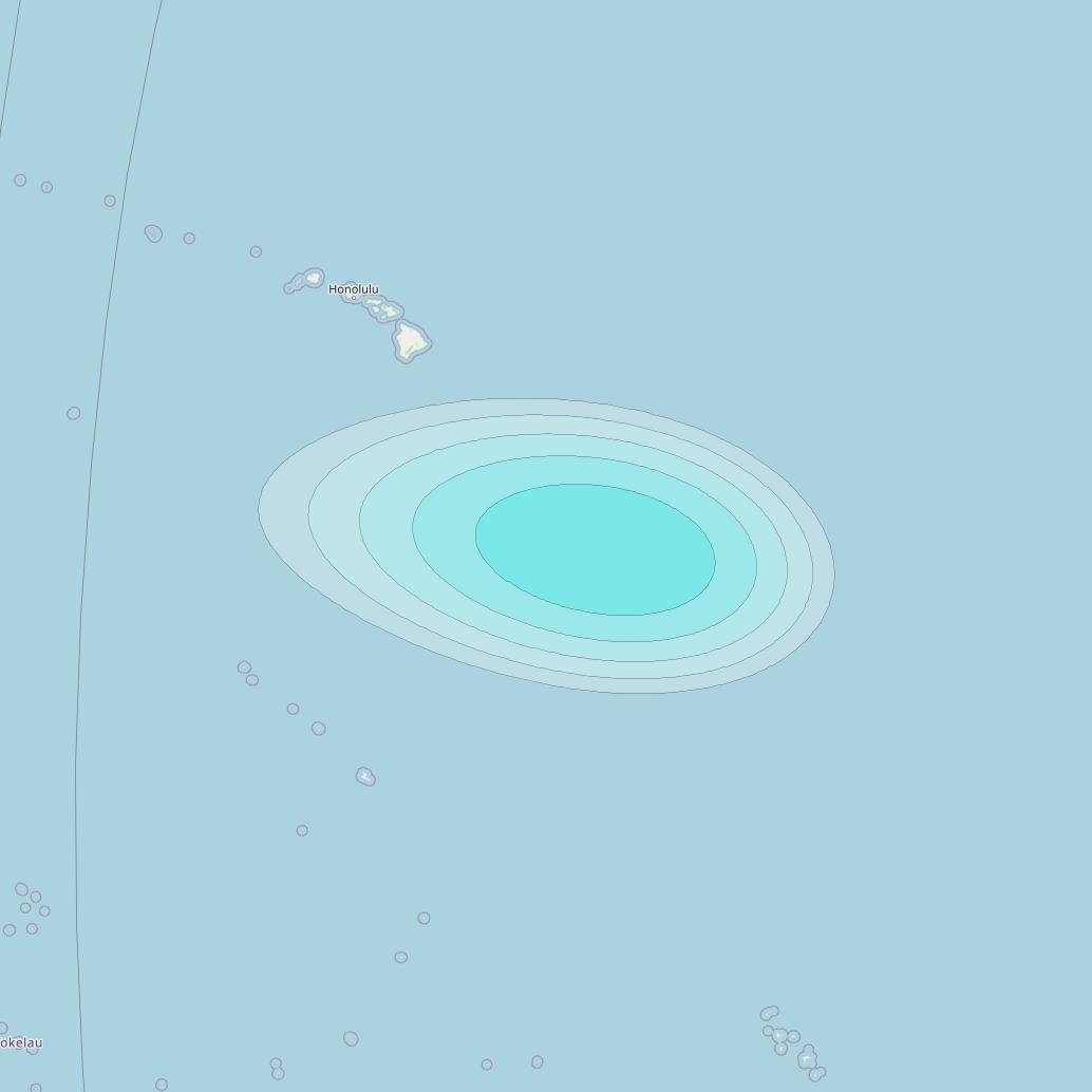 Inmarsat-4F3 at 98° W downlink L-band S014 User Spot beam coverage map