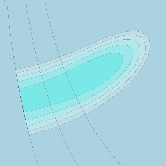 Inmarsat-4F3 at 98° W downlink L-band S029 User Spot beam coverage map