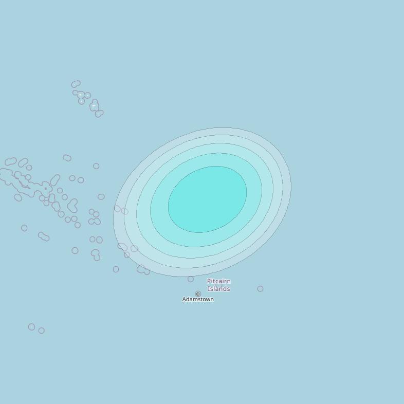 Inmarsat-4F3 at 98° W downlink L-band S032 User Spot beam coverage map