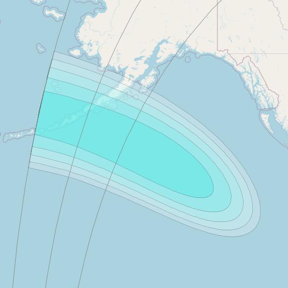 Inmarsat-4F3 at 98° W downlink L-band S040 User Spot beam coverage map