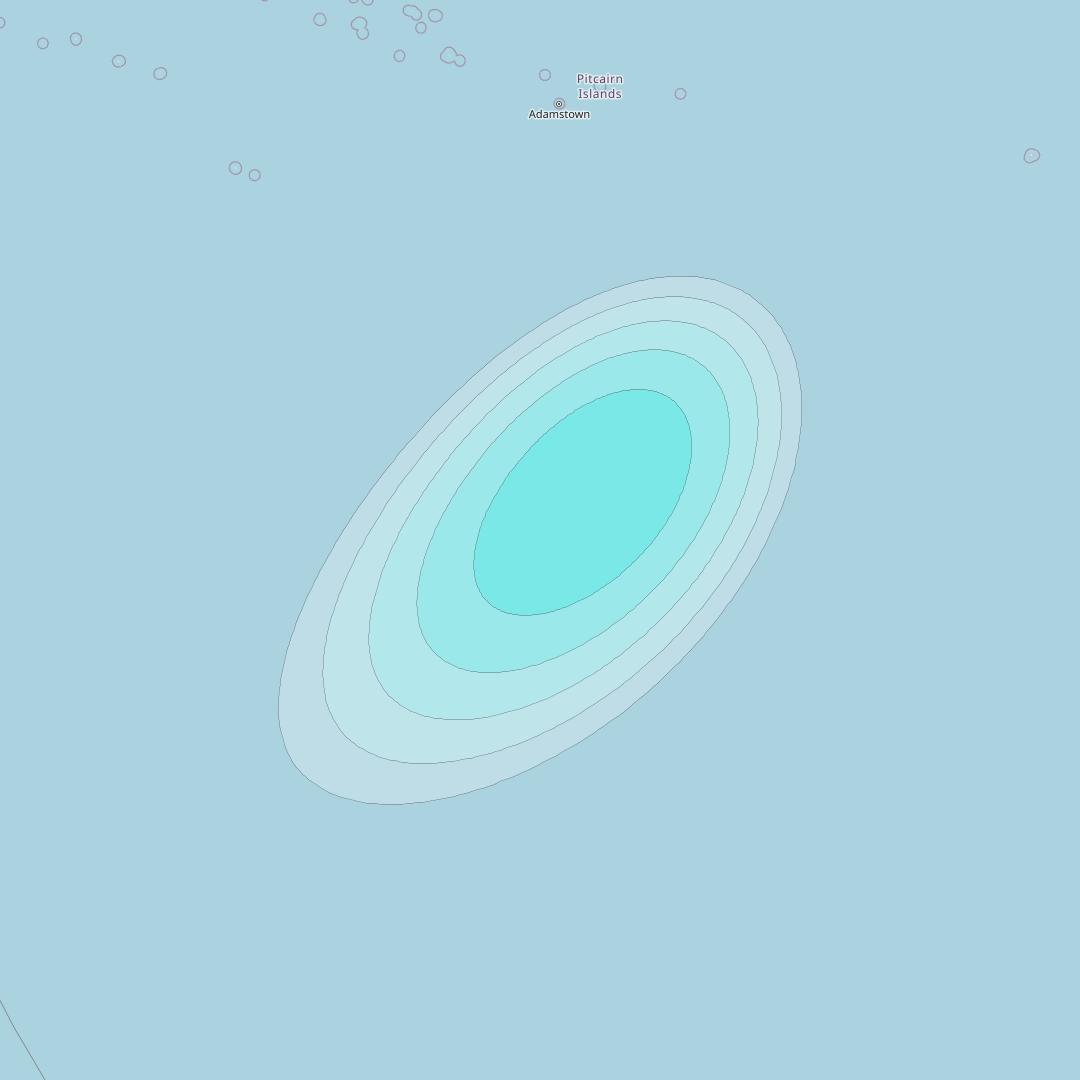 Inmarsat-4F3 at 98° W downlink L-band S042 User Spot beam coverage map