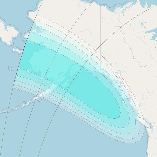 Inmarsat-4F3 at 98° W downlink L-band S053 User Spot beam coverage map