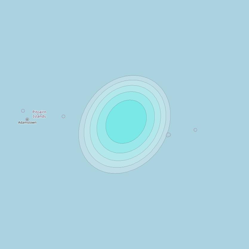 Inmarsat-4F3 at 98° W downlink L-band S057 User Spot beam coverage map