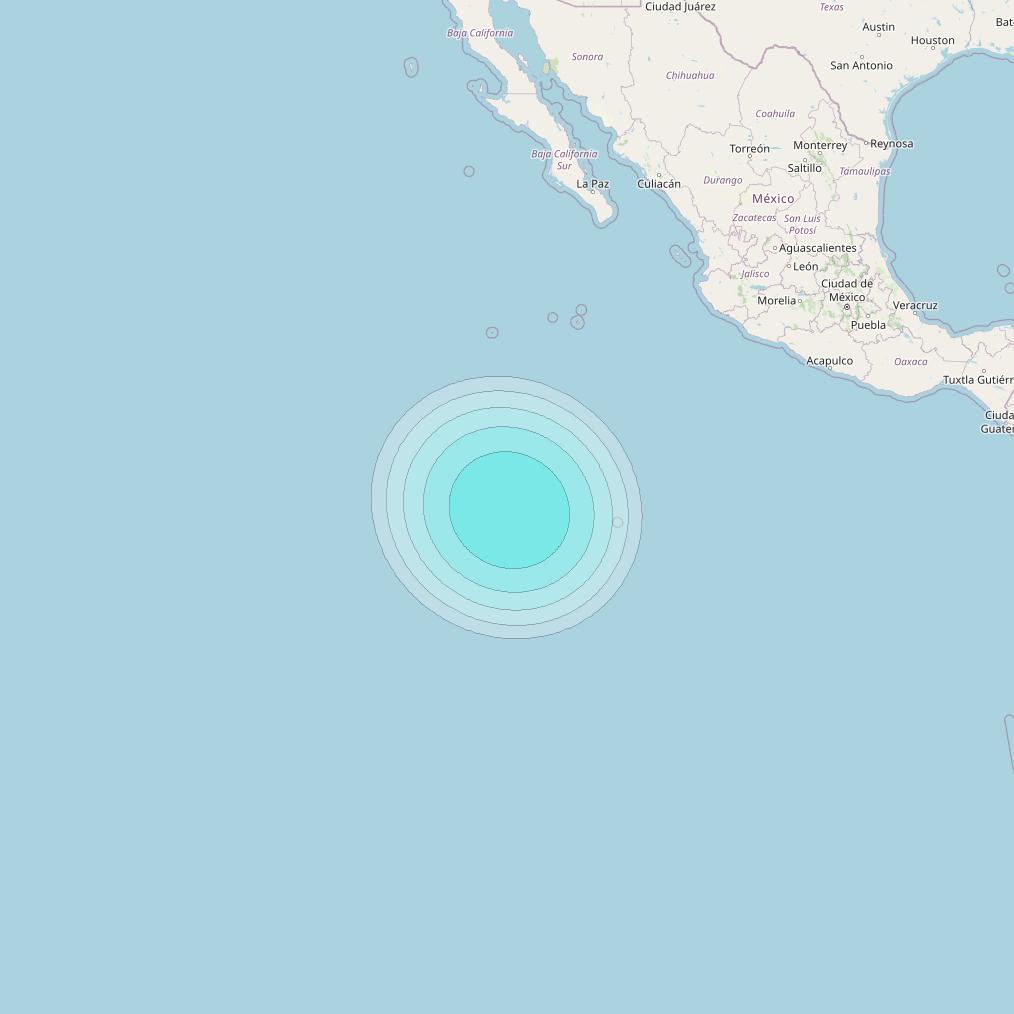 Inmarsat-4F3 at 98° W downlink L-band S062 User Spot beam coverage map