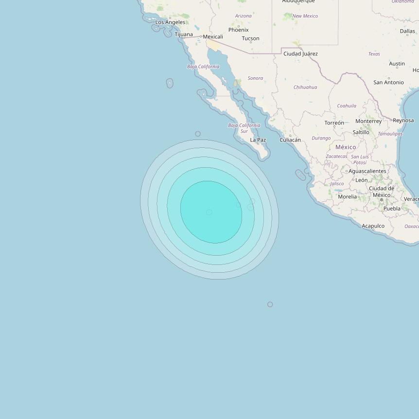 Inmarsat-4F3 at 98° W downlink L-band S063 User Spot beam coverage map