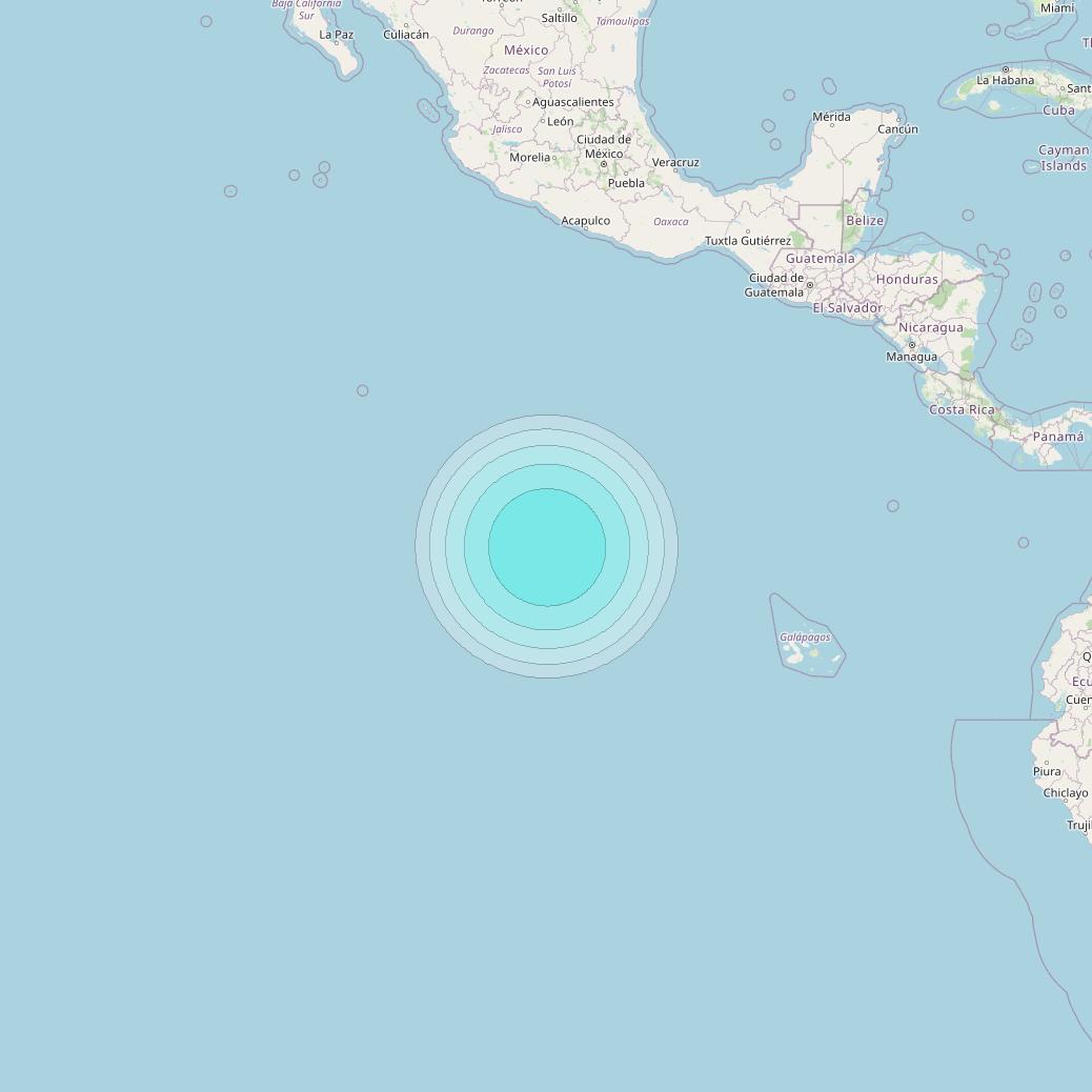 Inmarsat-4F3 at 98° W downlink L-band S090 User Spot beam coverage map