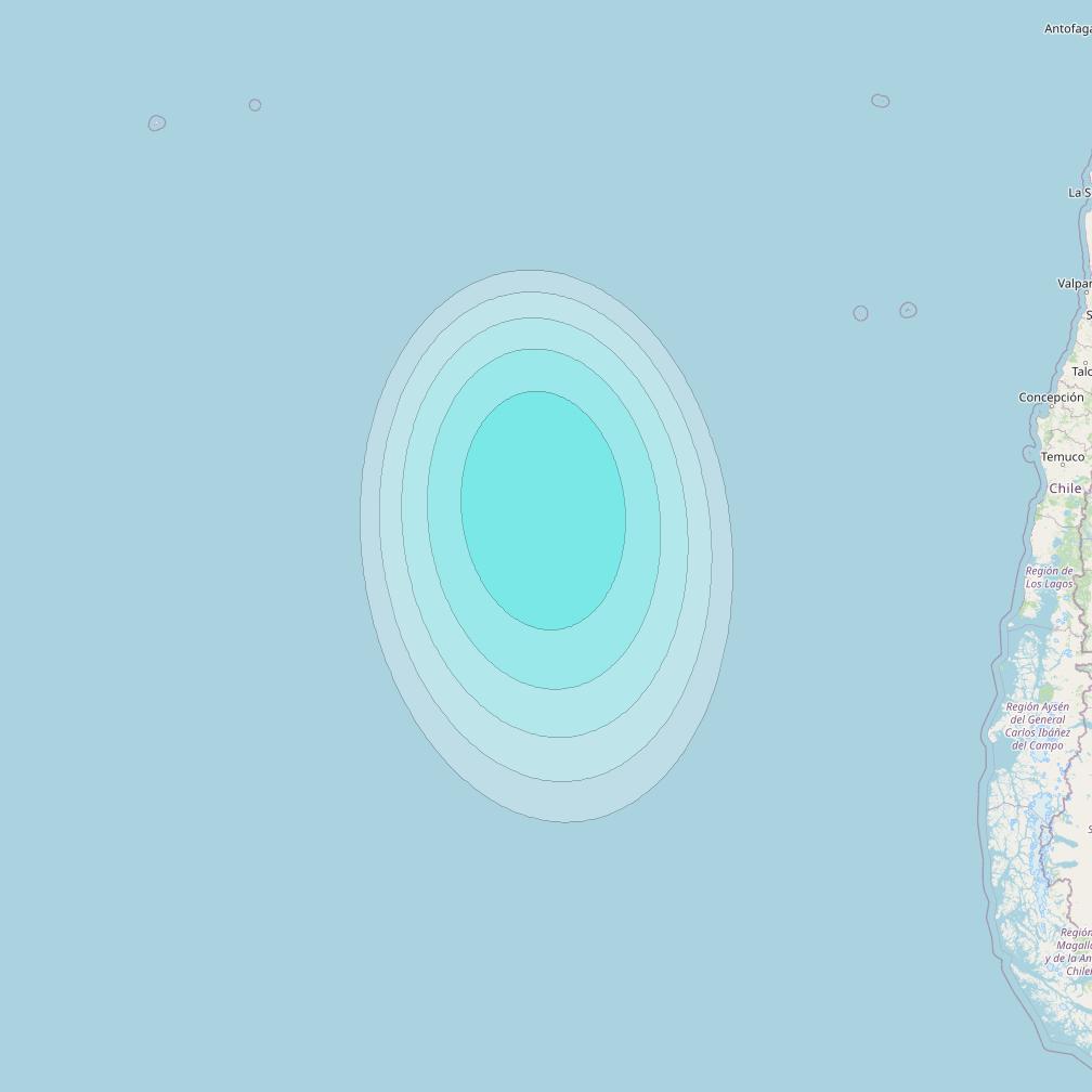 Inmarsat-4F3 at 98° W downlink L-band S099 User Spot beam coverage map