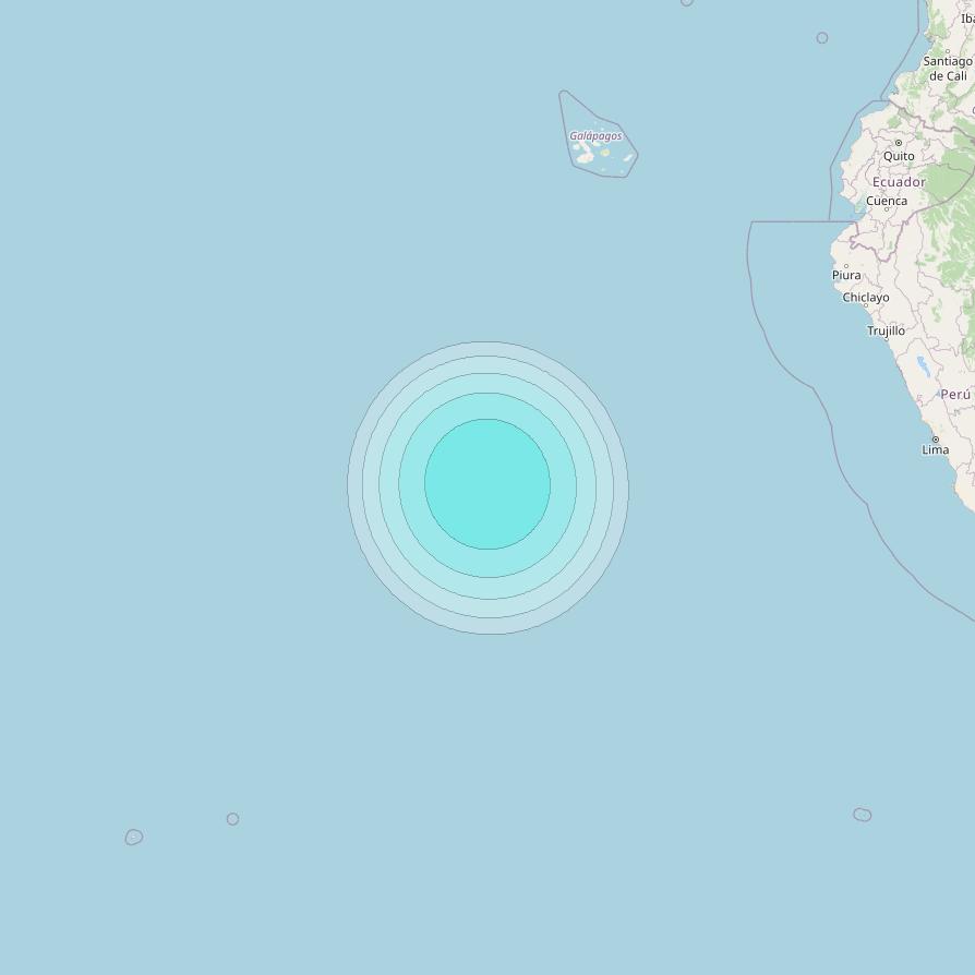 Inmarsat-4F3 at 98° W downlink L-band S102 User Spot beam coverage map