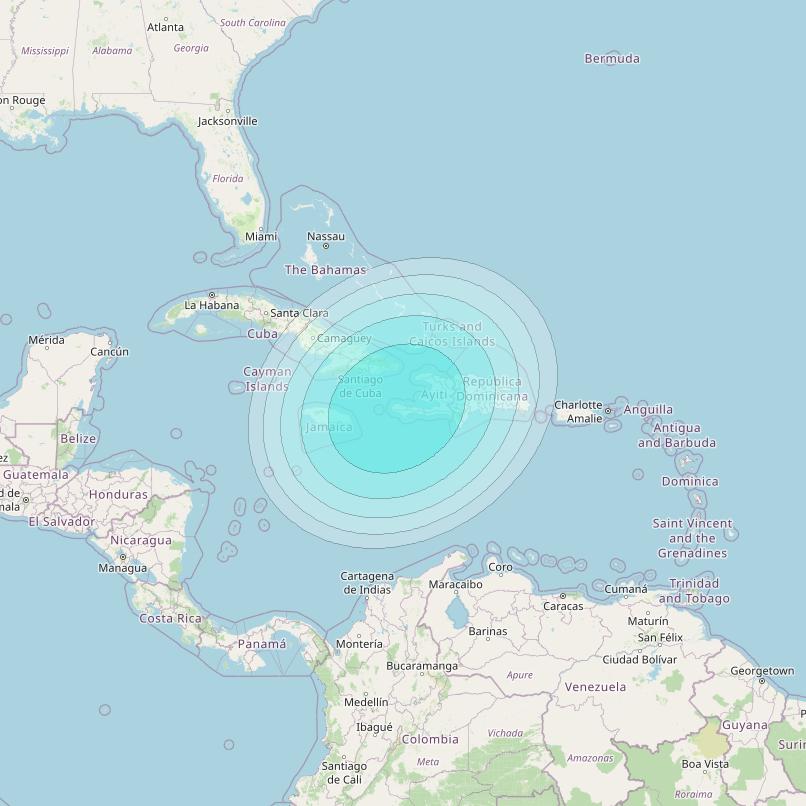 Inmarsat-4F3 at 98° W downlink L-band S149 User Spot beam coverage map