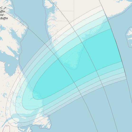 Inmarsat-4F3 at 98° W downlink L-band S153 User Spot beam coverage map